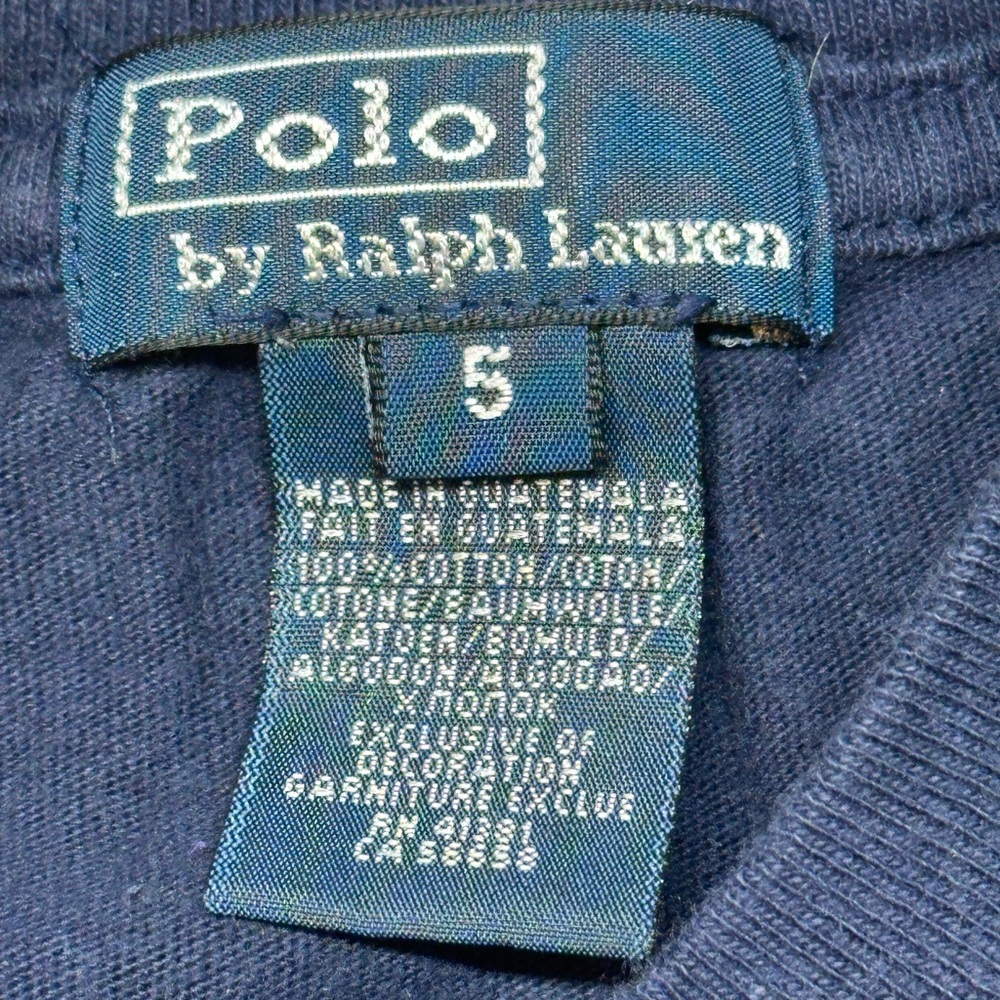 Polo Ralph Lauren Kids Size 5 Bundle Shirt Polo Tee Big Pony Blue - Picture 15 of 16